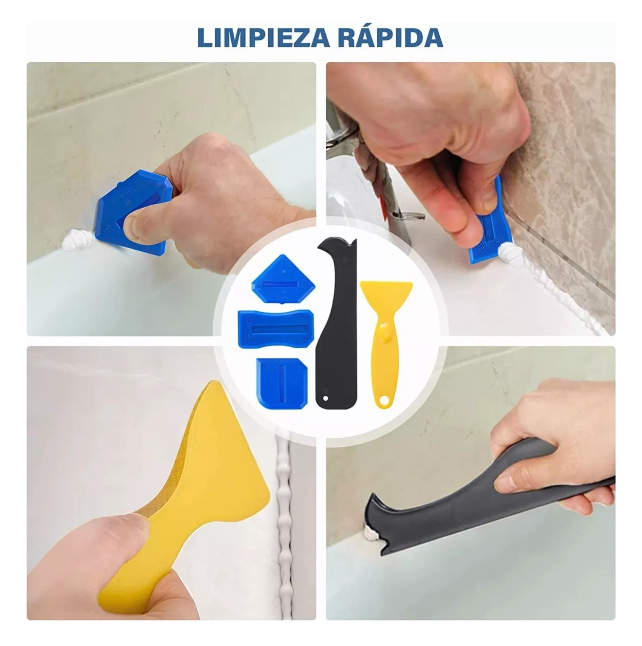 Foto 5 pulgar | Herramientas De Calafateo De Silicona Para El Hogar 35 Pzs, Multicolor Belug