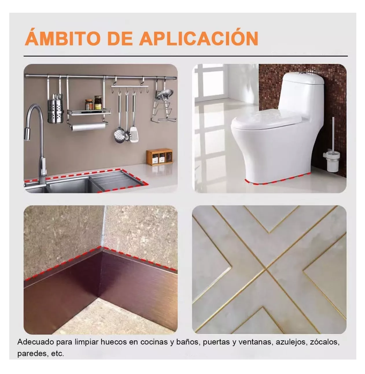 Foto 5 | Herramientas De Calafateo De Silicona Para El Hogar 35 Pzs, Multicolor Belug