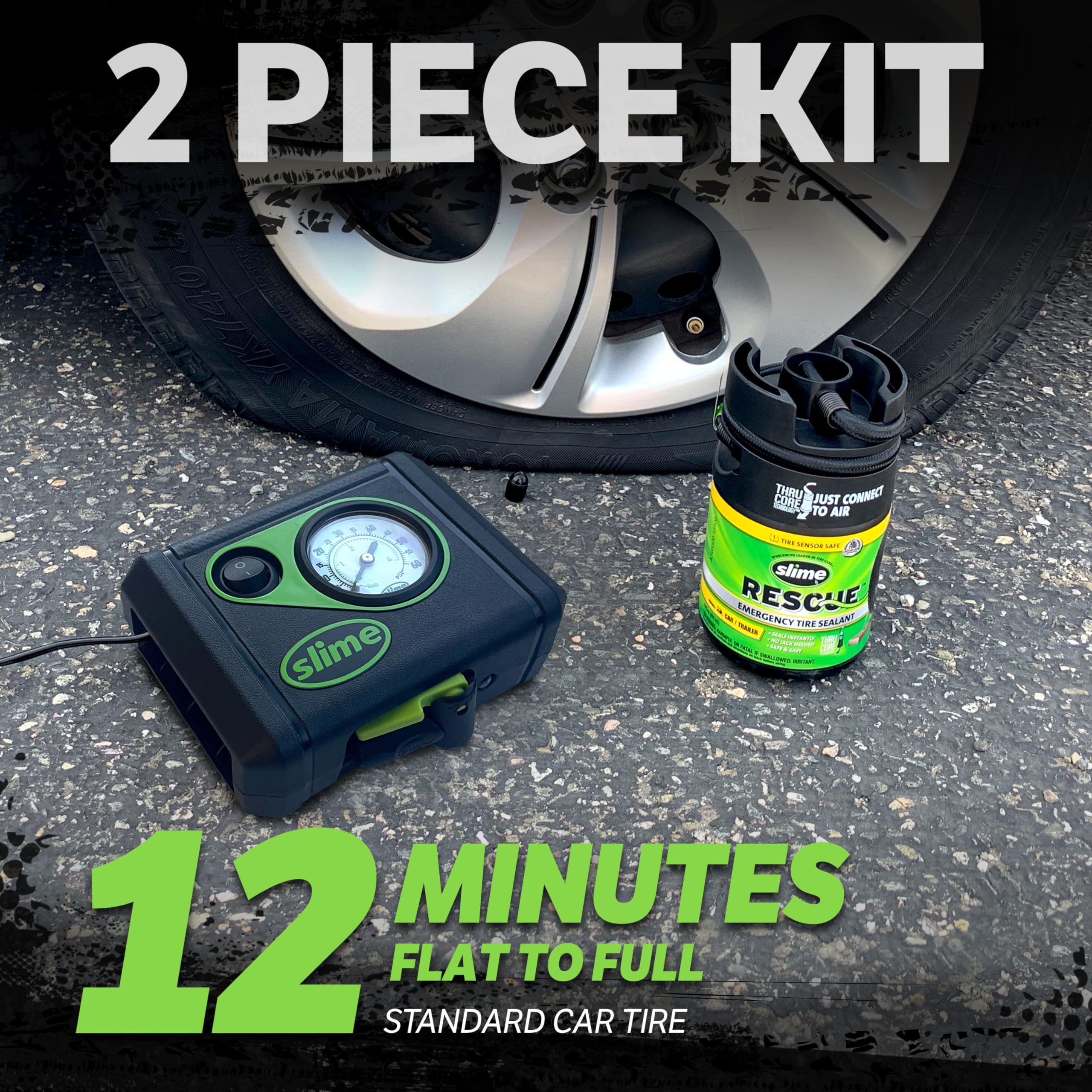 Foto 4 pulgar | Kit De Emergencia Slime 50138 Smart Spair Plus Para Neumáticos De Coche - Venta Internacional.