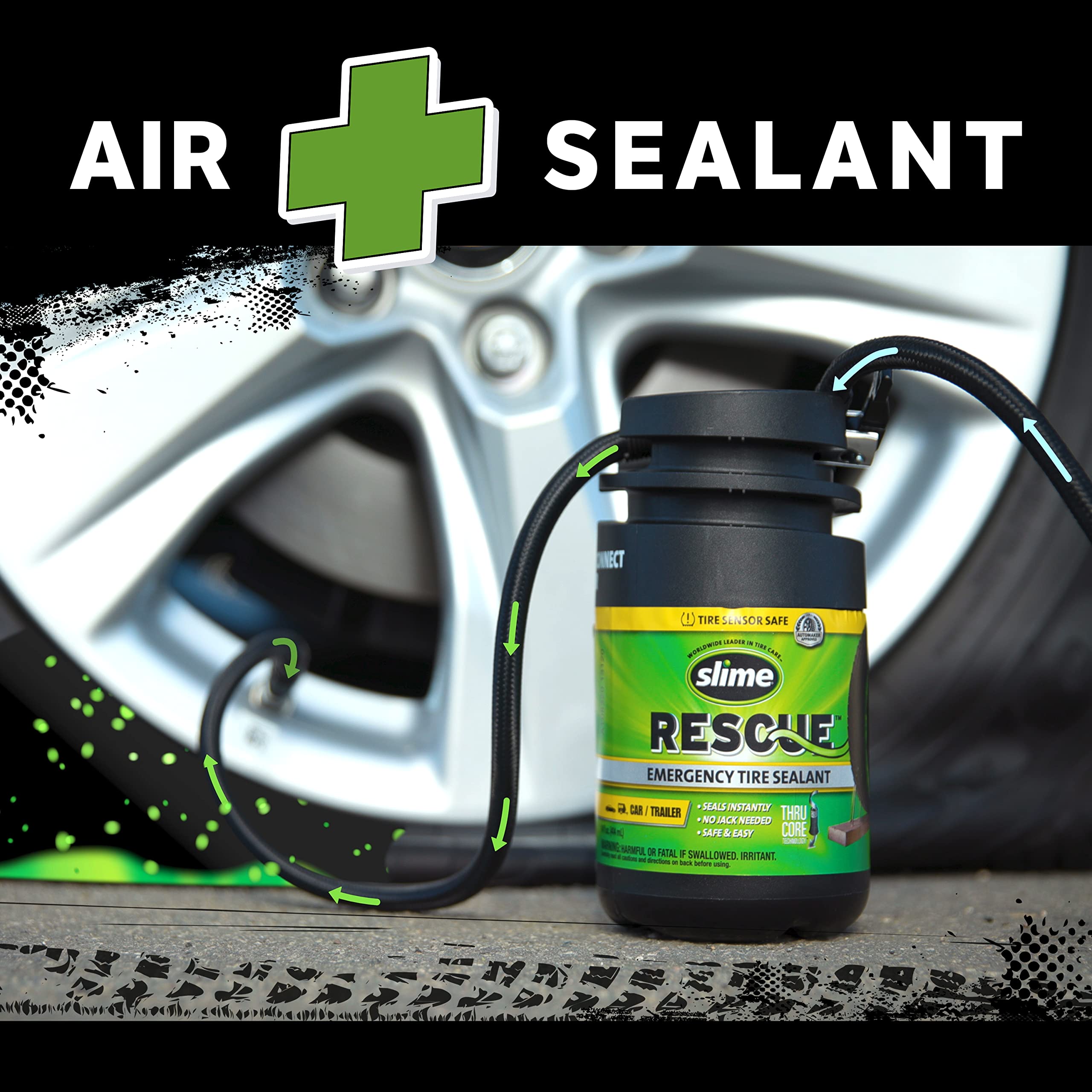Foto 4 | Kit De Emergencia Slime 50138 Smart Spair Plus Para Neumáticos De Coche - Venta Internacional.