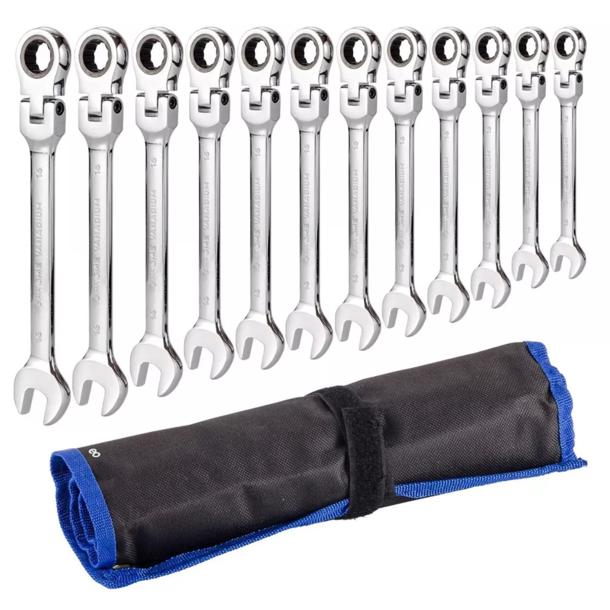 Foto 2 pulgar | Juego 12 Pzs Llave Inglesa Combinada Tipo Matraca Ajustable Eo Safe Imports Esi-9354 Plata