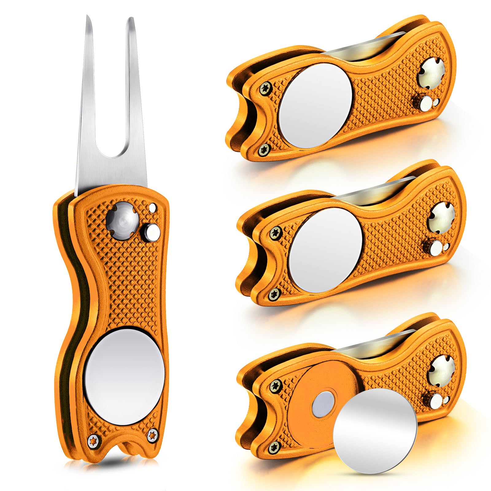 Foto 1 | Herramienta De Reparación Golf Divot Skylety Metal Con Marcador De Bolas (4 Unidades) - Venta Internacional.