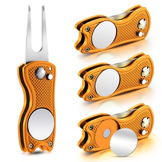 Foto 1 | Herramienta De Reparación Golf Divot Skylety Metal Con Marcador De Bolas (4 Unidades) - Venta Internacional.