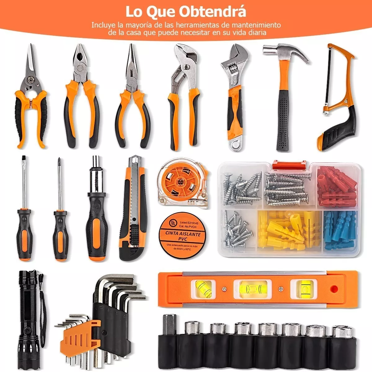 Foto 3 pulgar | Juego Herramientas Mecánicas Doméstica 106pcs Eo Safe Imports Esi-7068-1 Multicolor
