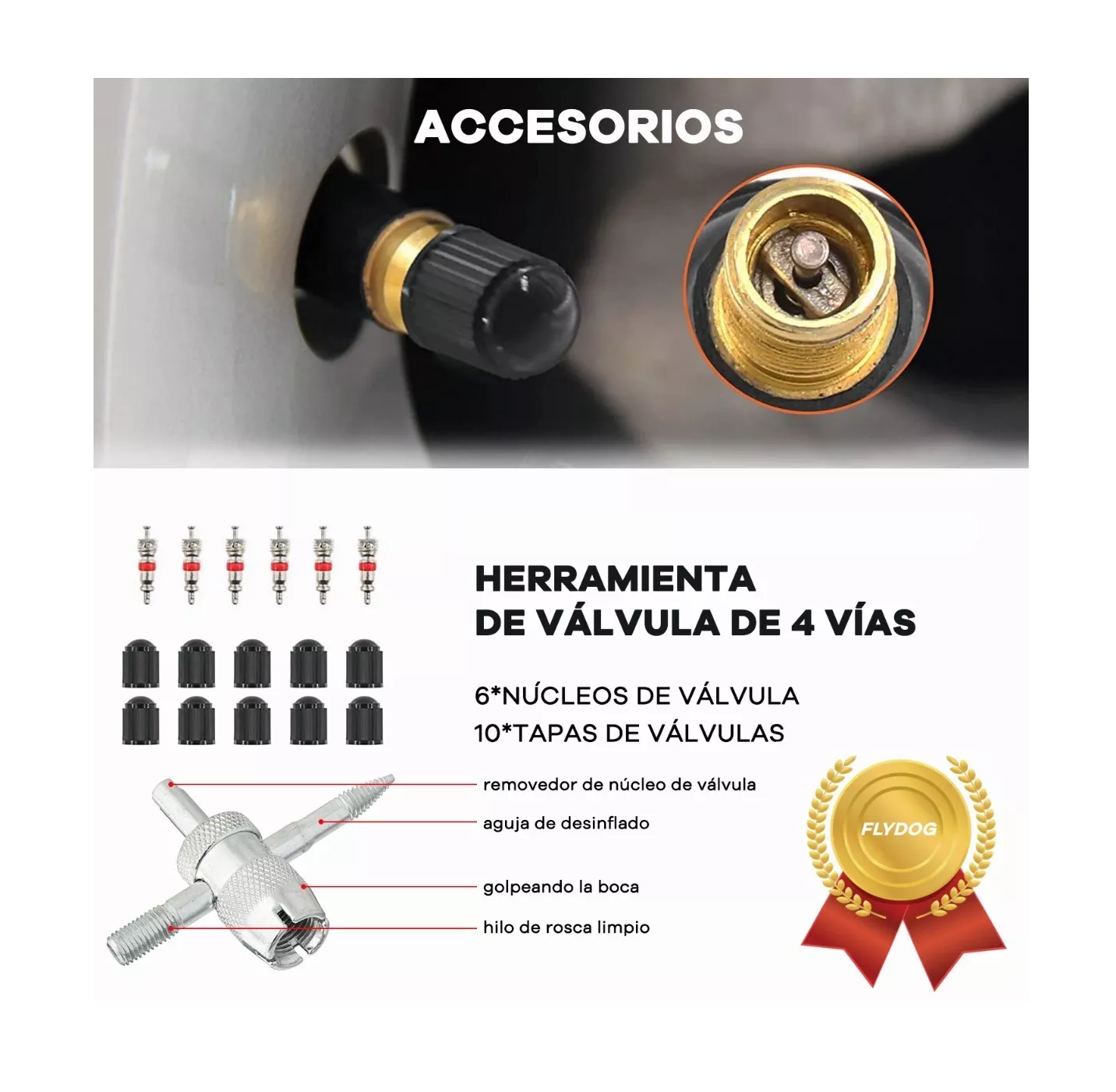 Foto 2 | Kit De Palanca Lab.g Desmontar Llantas Motocicleta Bicicleta 13 Pz Negro/rojo/plata