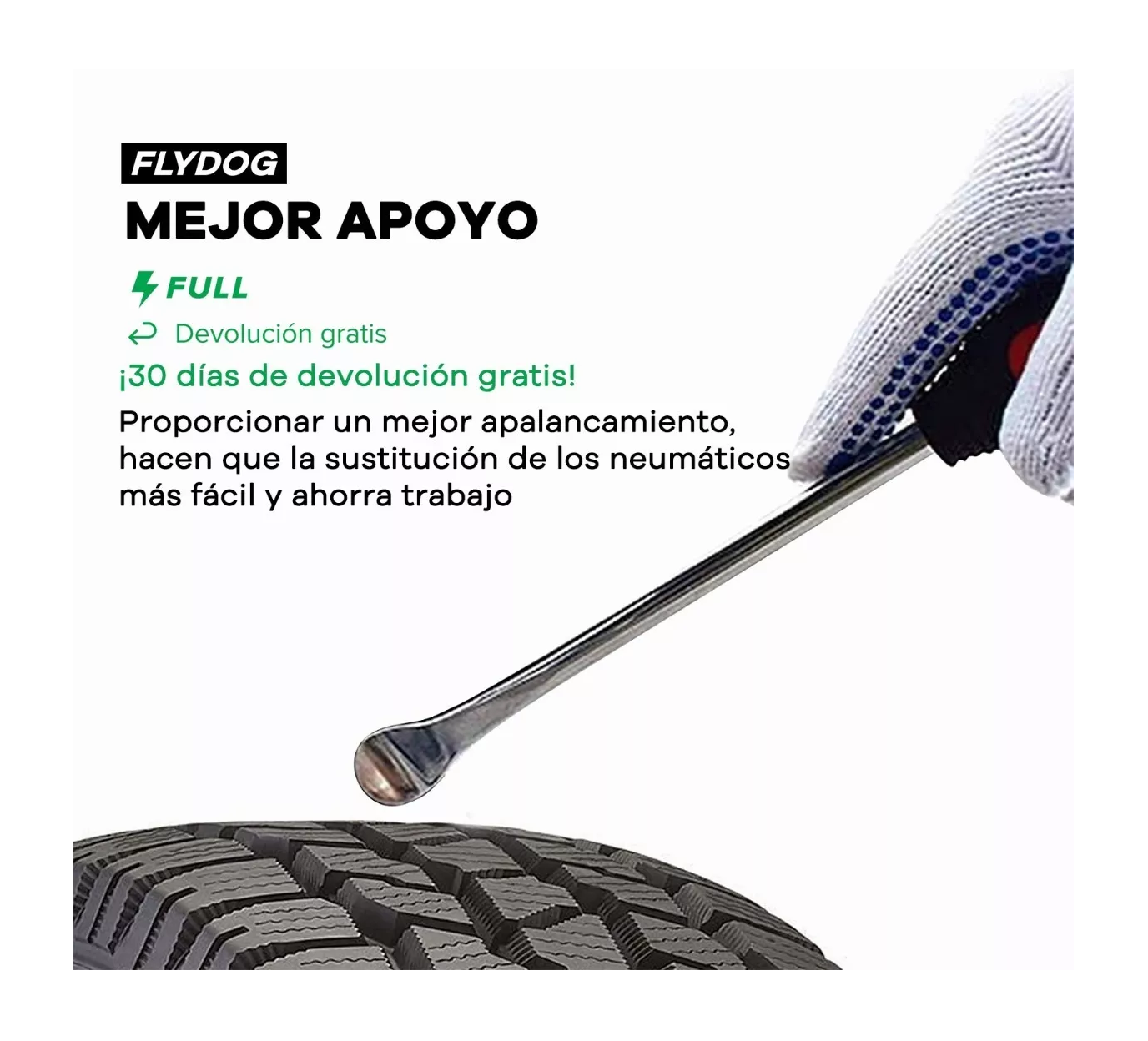 Foto 4 pulgar | Kit De Palanca Lab.g Desmontar Llantas Motocicleta Bicicleta 13 Pz Negro/rojo/plata