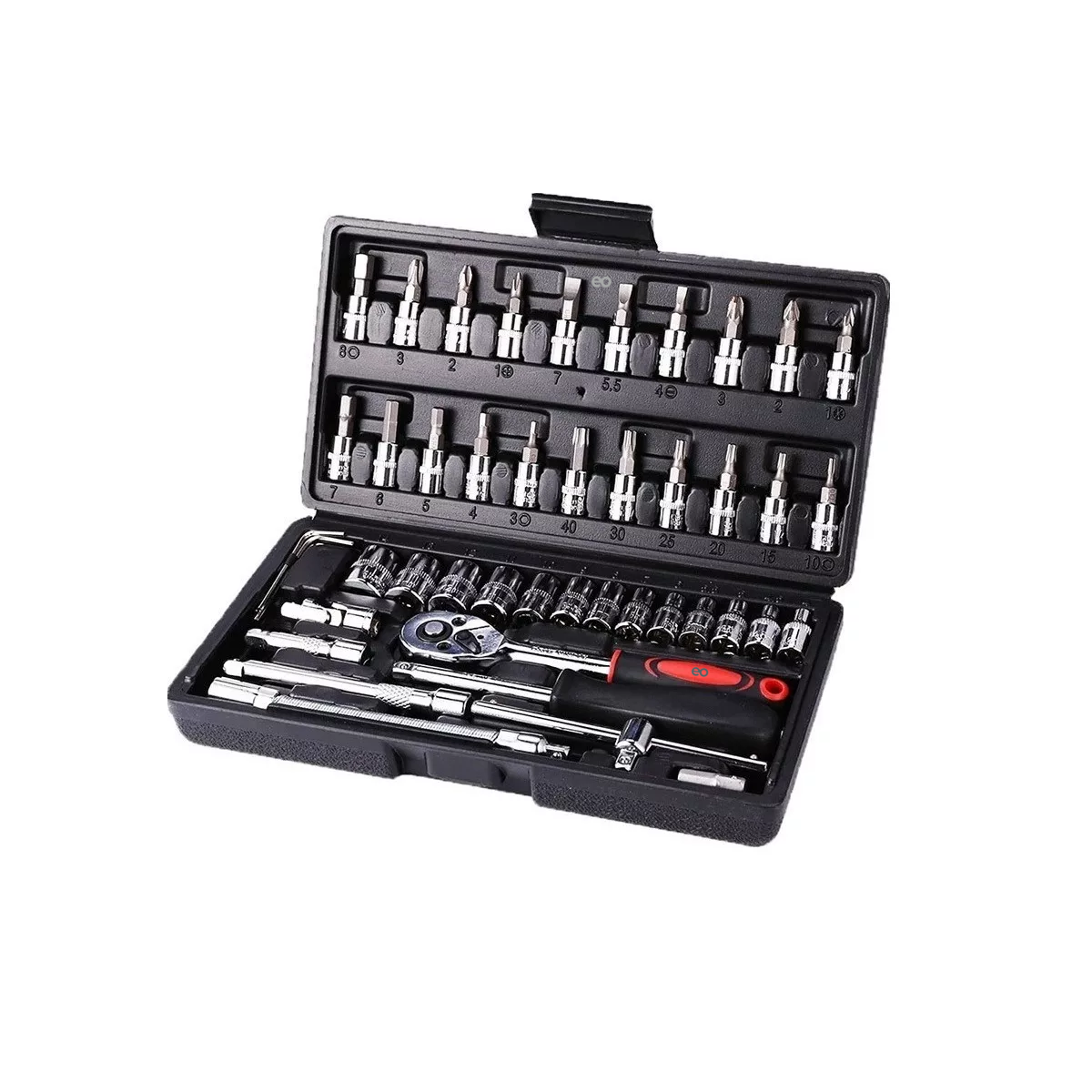 Juego De Herramientas Mecanica Dados 46 Pzas Eo Safe Imports Esi-7069-1 Plata