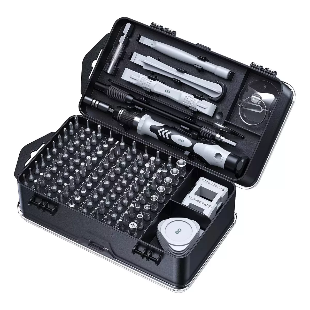 Kit De Desarmadores Y Herramientas De Precisión 115pzs Eo Safe Imports Esi-505-1 Negro
