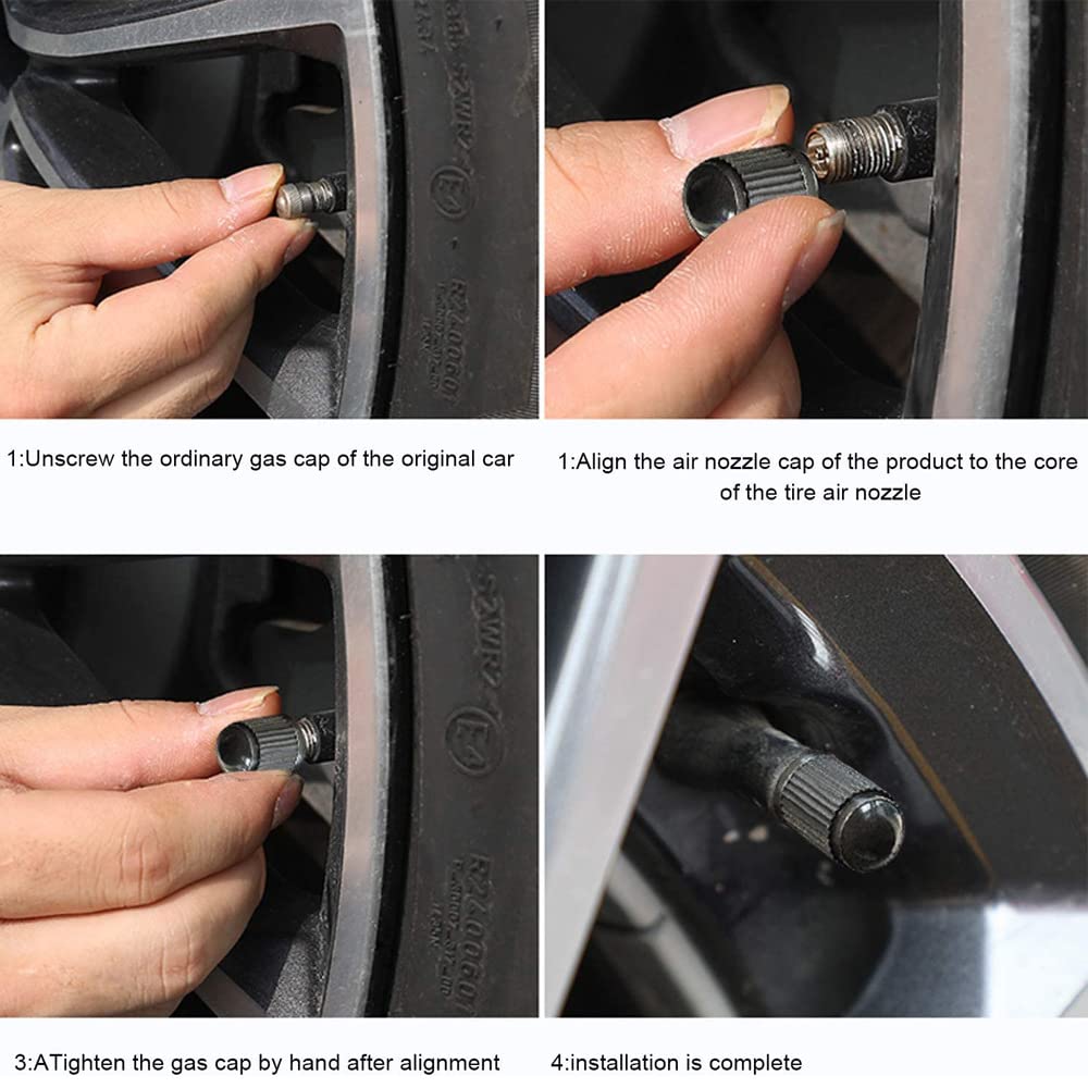 Foto 6 pulgar | Tapones Para Válvulas De Neumáticos Denset, Versión Mejorada, 24 Unidades, Negros - Venta Internacional.