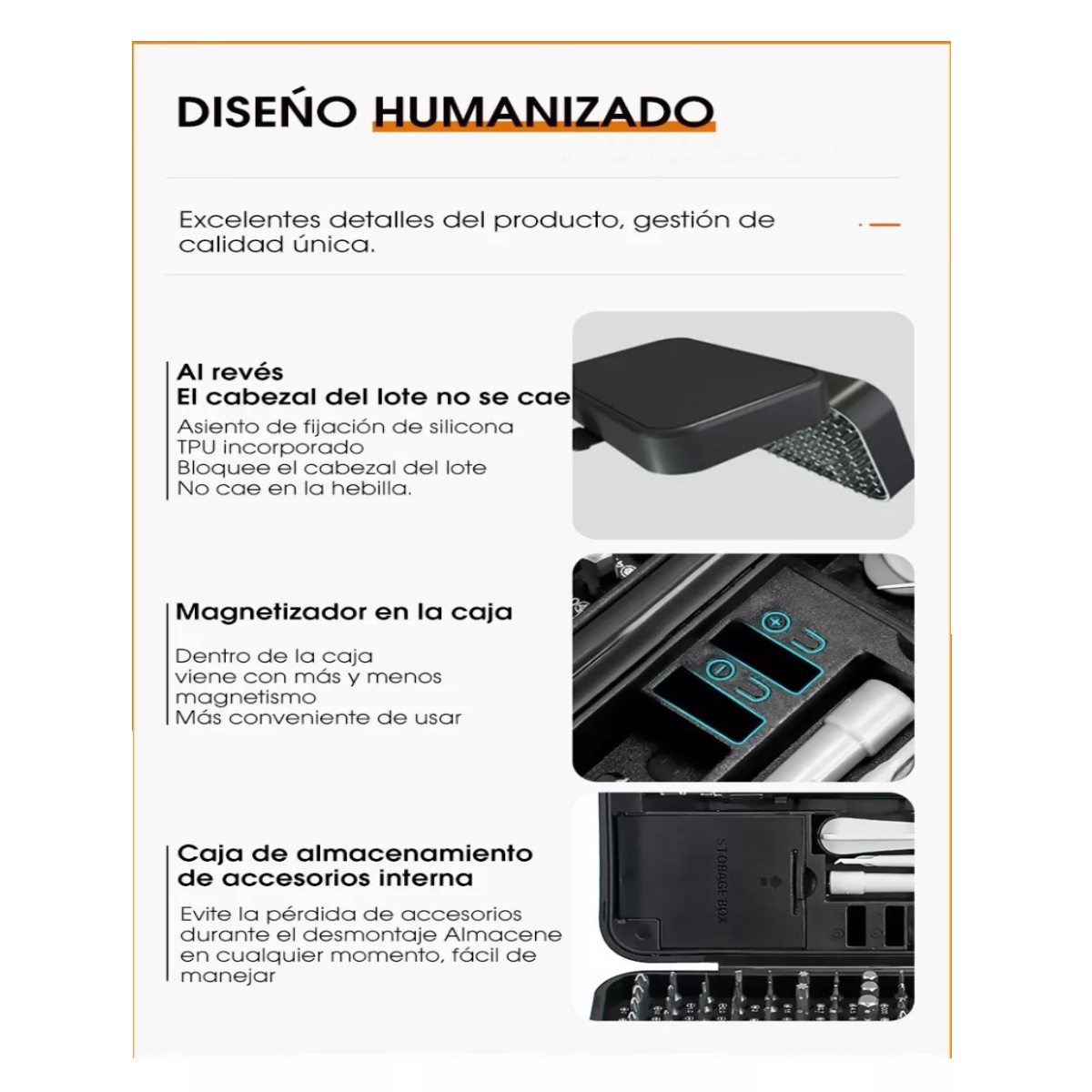 Foto 4 pulgar | Kit 170 Destornilladores Puntas Magnéticas Repara Pc Celular Eo Safe Imports Esi-5999-1 Morado