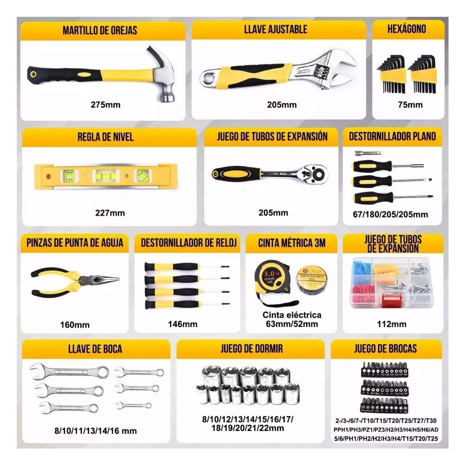 Foto 5 | Juego Herramientas Mecánicas, Belug Kit Herramientas Manuales 108p Negro