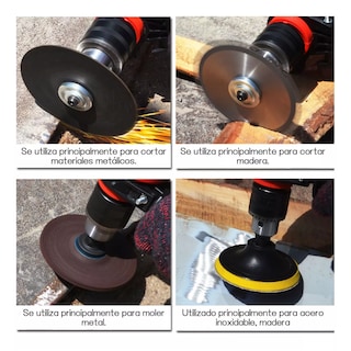 Foto 3 | Kit Accesorios Para Taladro Esmeriladora Pulidora Cortadora Discos 21 Pzs Eo Safe Imports Esi-16020-1 Multicolor