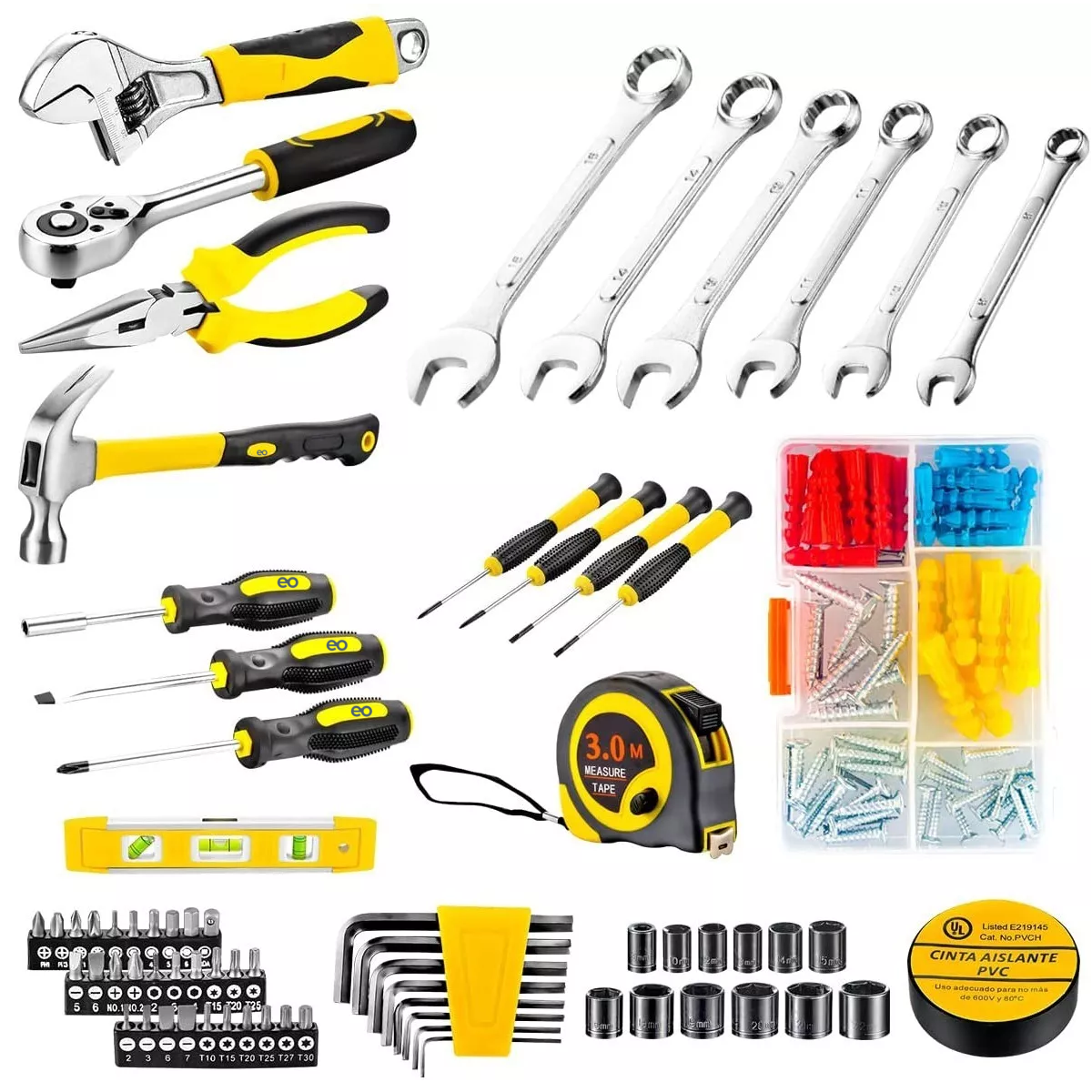 Foto 4 pulgar | Juego De Herramientas Mecánicas Desarmadores 108pcs Eo Safe Imports Esi-6299-1 Multicolor