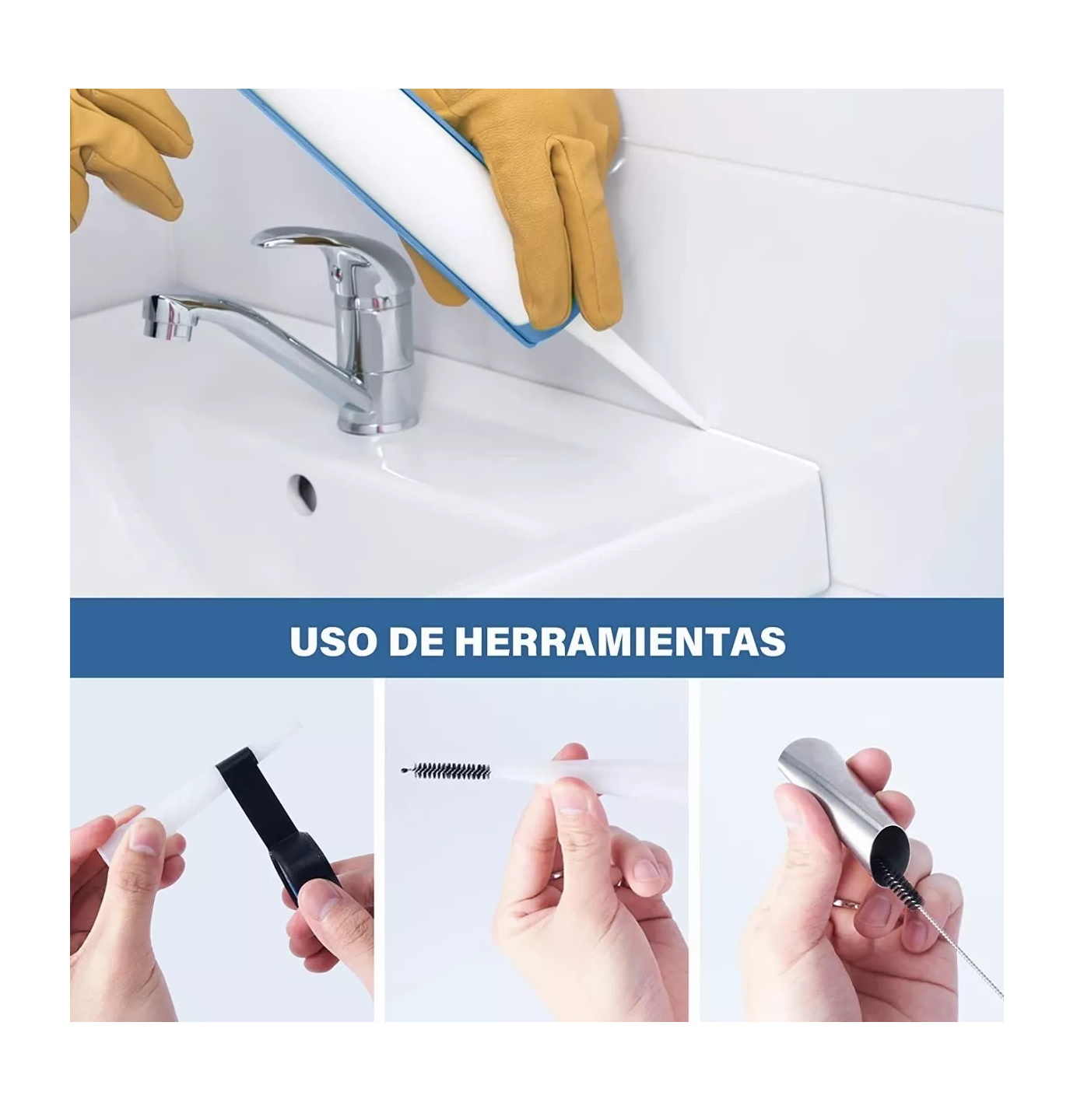 Foto 4 pulgar | Herramientas de Calafateo de Silicona para el Hogar 35 piezas Multicolor