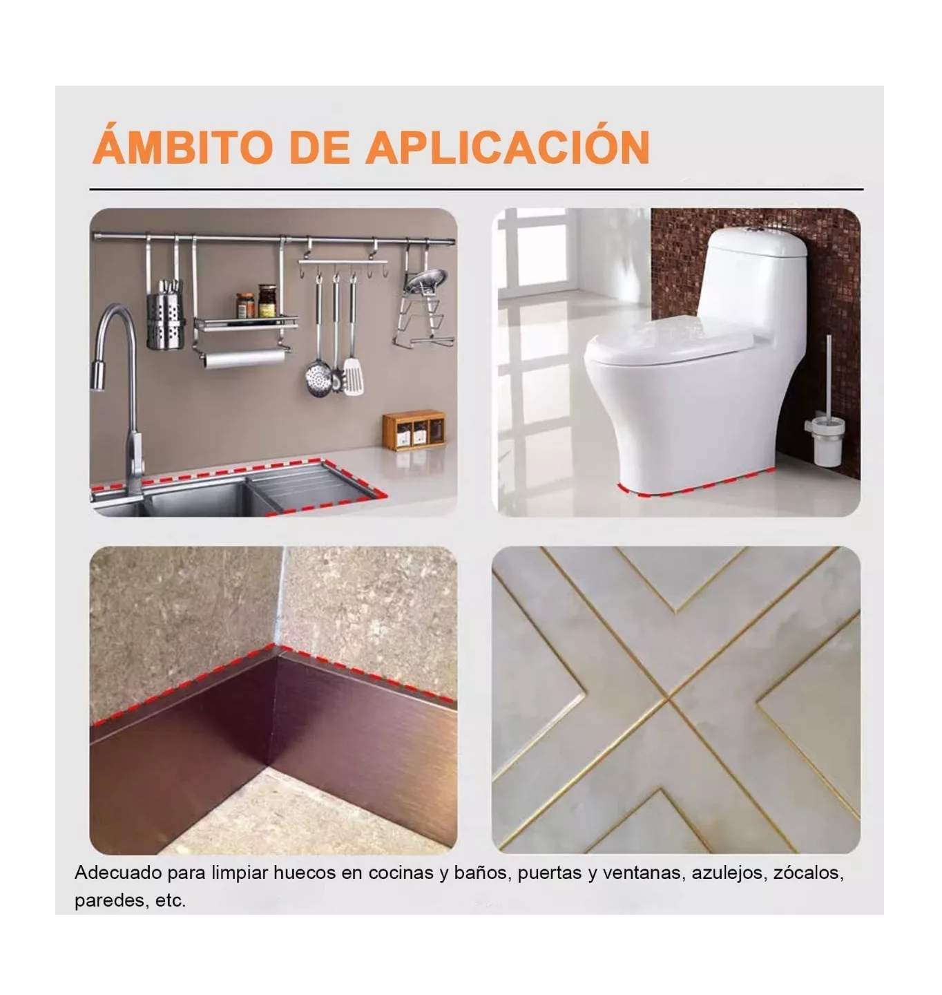 Foto 6 pulgar | Herramientas de Calafateo de Silicona para el Hogar 35 piezas Multicolor