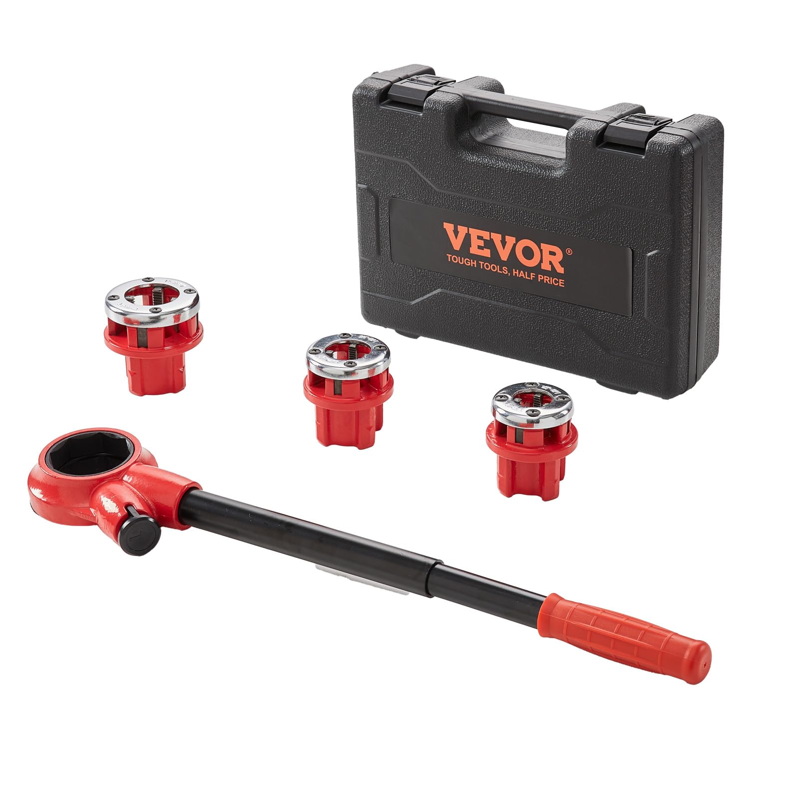Foto 2 pulgar | Kit Enhebrador De Tubos Con Trinquete Vevor Con 3 Troqueles 1/2, 3/4, 1 Npt - Venta Internacional.