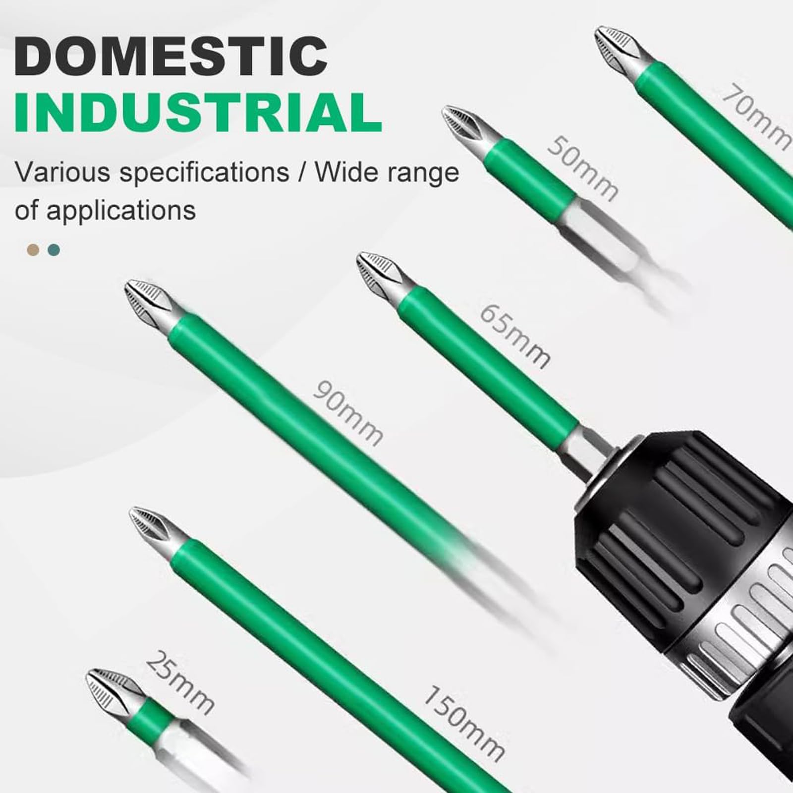 Foto 5 | Juego De Brocas Magnéticas 2025 Con 6 Piezas De 25 A 150 Mm Para Bricolaje - Venta Internacional.