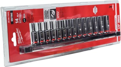 Foto 2 | Juego De Enchufes Milwaukee Shockwave Impact Duty 1/4 Pulgadas, 14 Piezas - Venta Internacional.