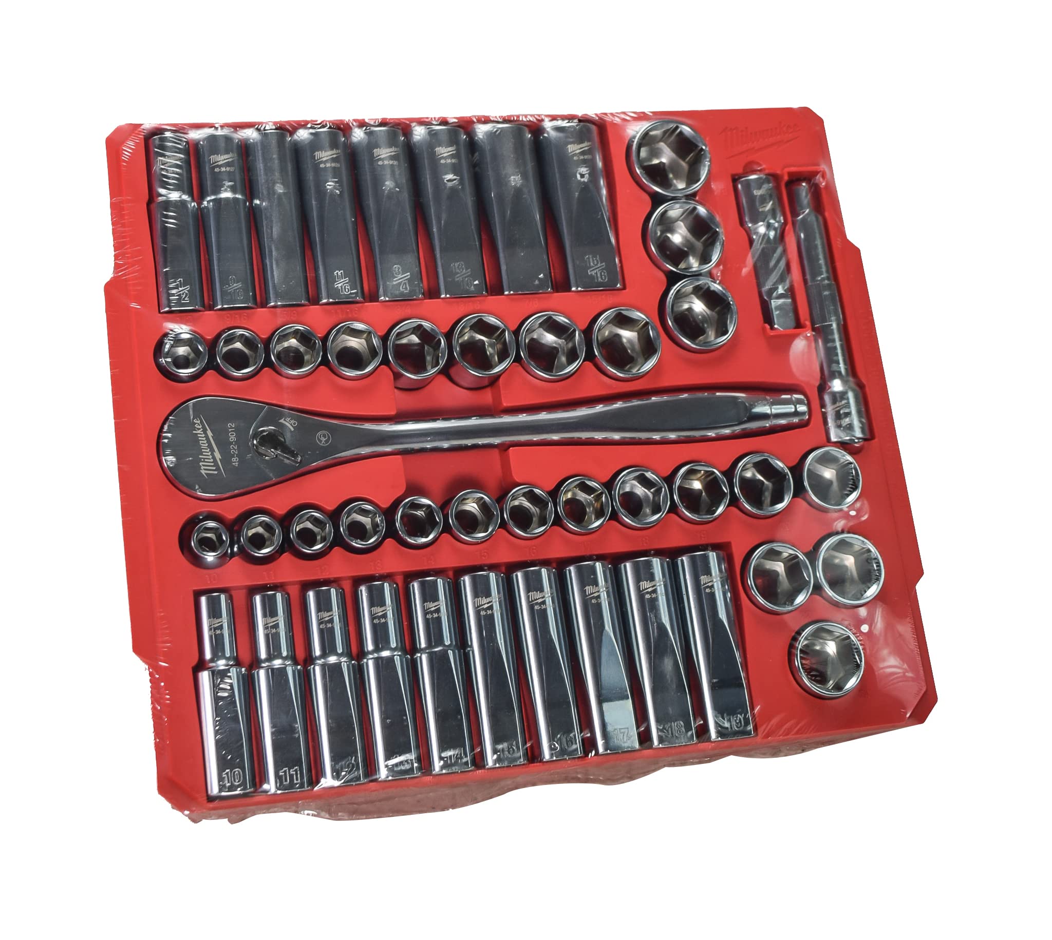 Foto 4 pulgar | Juego De Herramientas Milwaukee 48-22-9010, 47 Piezas, Trinquete Con Accionamiento De 1/2 Pulgada - Venta Internacional.