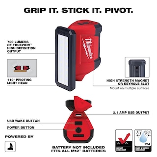 Foto 2 | Servicio De Reparación De Flood Light Milwaukee M12 Rover Con Carga Usb - Venta Internacional.