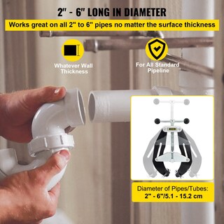 Foto 3 | Abrazadera De Tubo Vevor High Strength Ultra De 5,1 A 15,2 Cm De Acero - Venta Internacional.