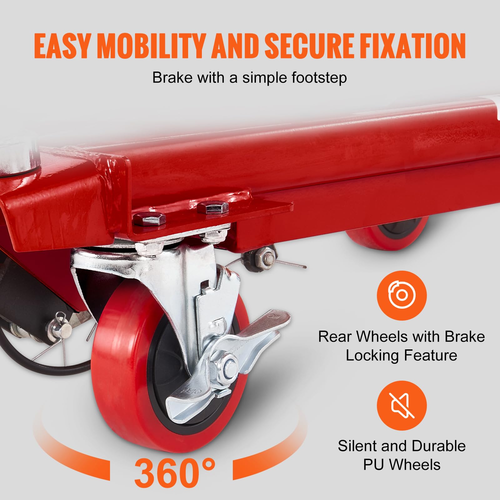 Foto 4 | Carrito Elevador Hidráulico Vevor, 500 Libras, Capacidad 28,5 Cm, Rojo - Venta Internacional.