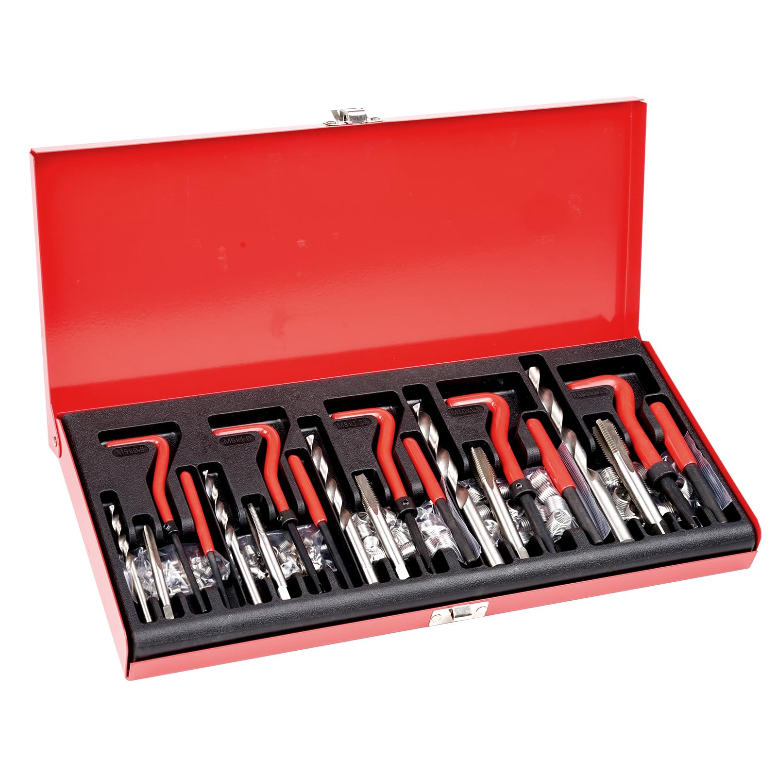 Foto 1 | Kit De Reparación De Roscas Vevor, 166 Piezas, Espiral Métrica Hss - Venta Internacional.