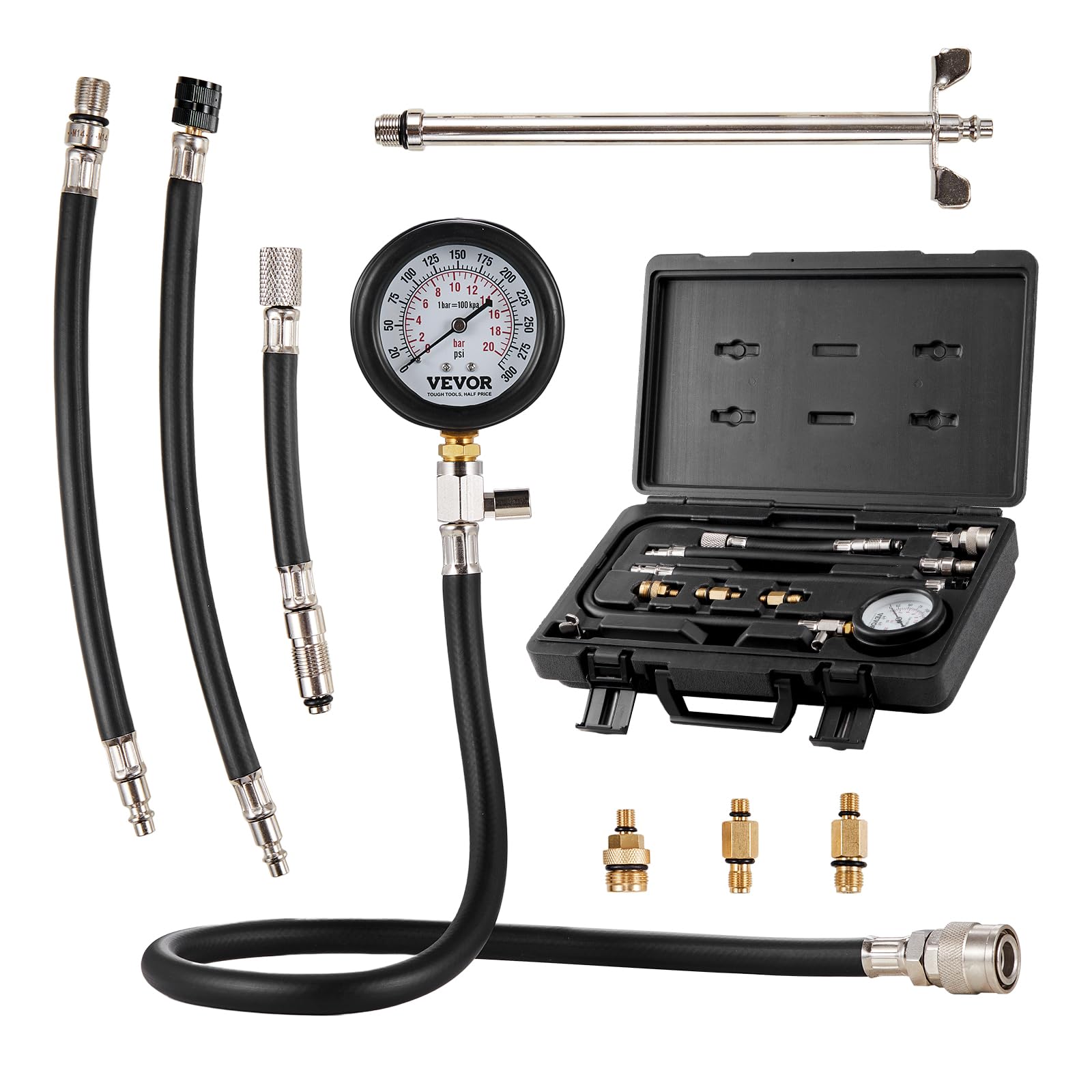 Kit Adaptador De Comprobador De Compresión Vevor Para Cilindro De Motor - Venta Internacional.