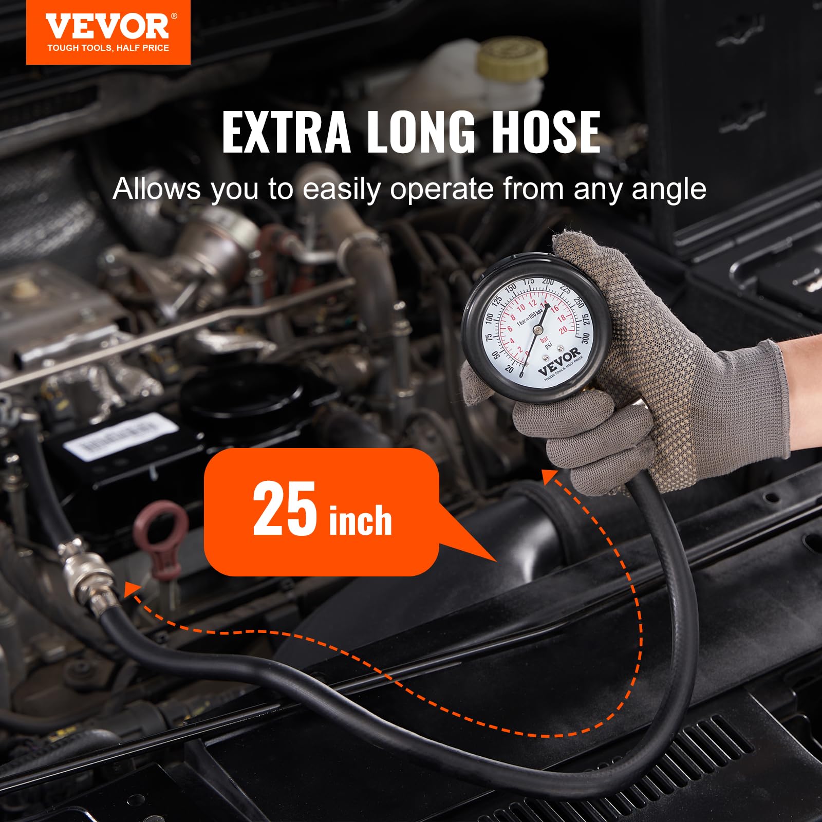 Foto 2 | Kit Adaptador De Comprobador De Compresión Vevor Para Cilindro De Motor - Venta Internacional.