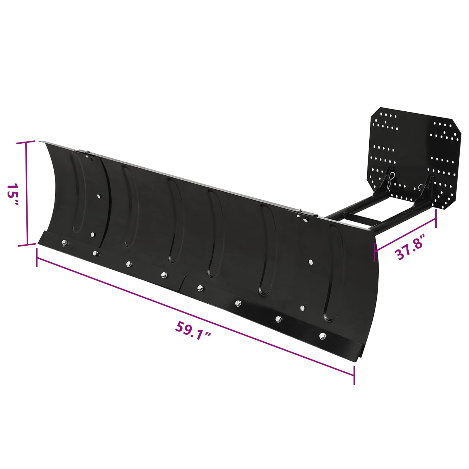 Foto 3 pulgar | Quitanieves Vidaxl Para Cuatrimoto Con Cuchilla, 150 X 38 Cm, Color Negro - Venta Internacional.