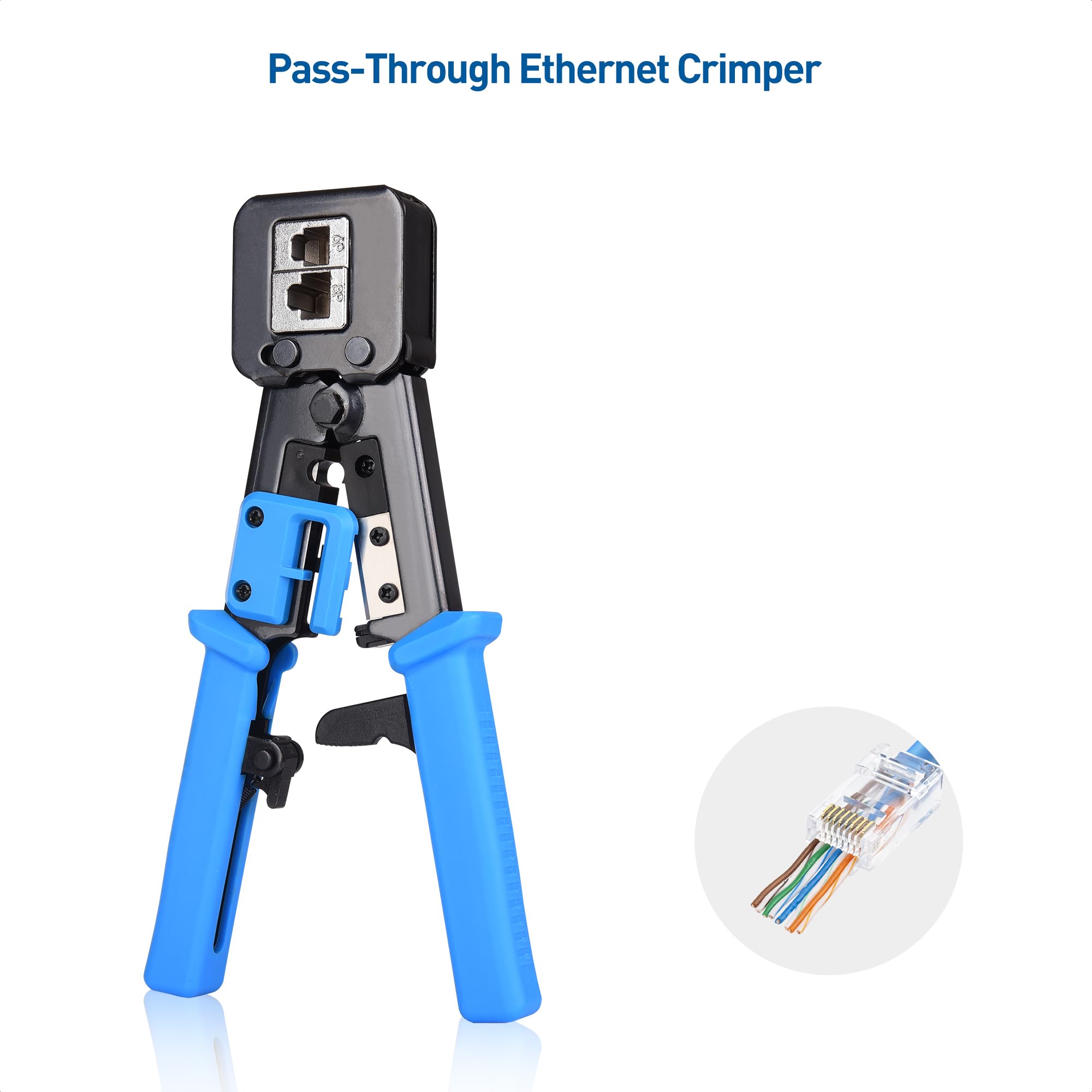 Foto 3 pulgar | El Cable Modular Rj45 Para Herramientas De Crimpado Matters Pass-through Ethernet - Venta Internacional.
