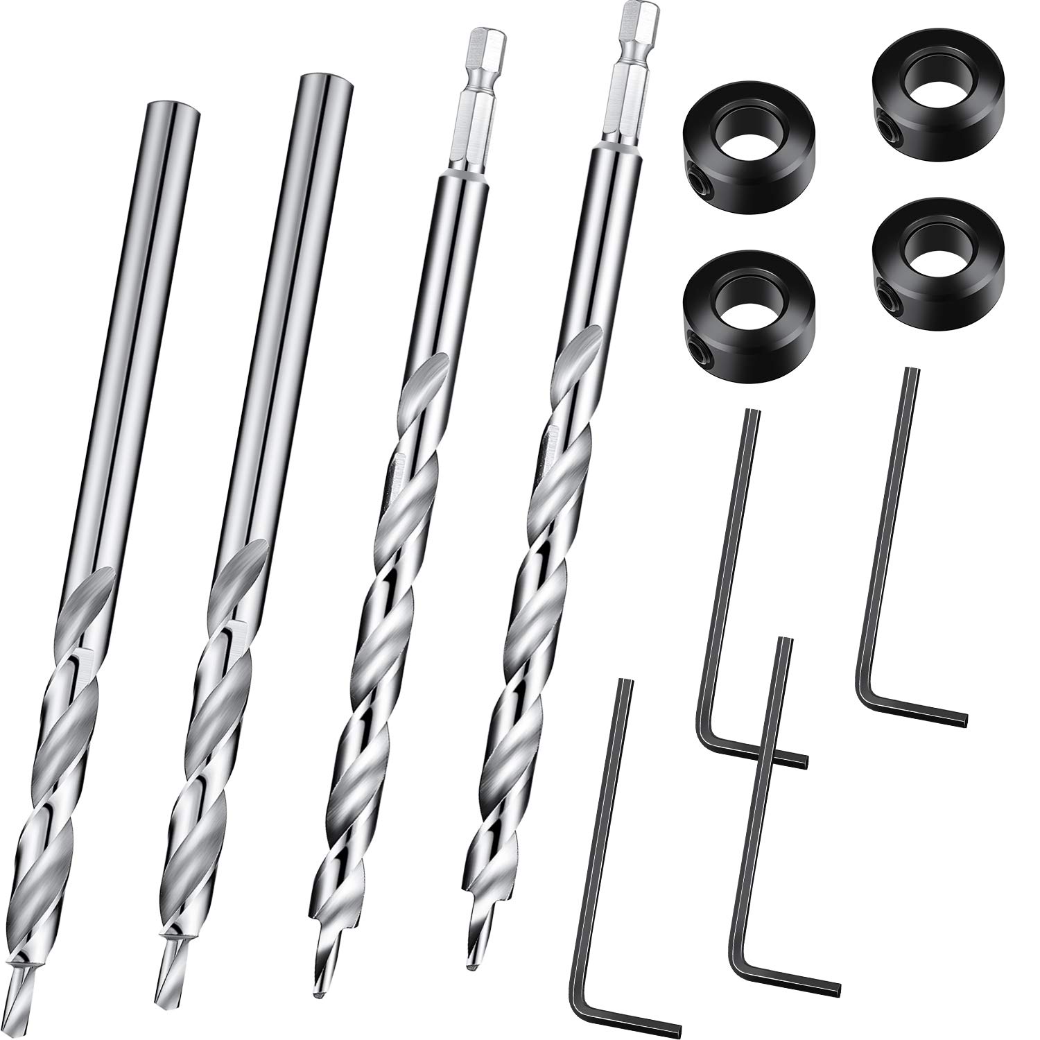 Foto 2 pulgar | Juego De Brocas De Bolsillo Mudder De 3/8 Pulgadas, 4 Piezas Con Tope De Profundidad - Venta Internacional.