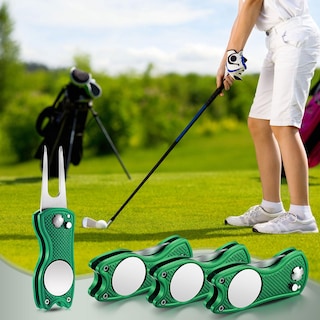 Foto 5 | Herramienta De Reparación Golf Divot Skylety Metal Con Marcador De Bolas, 4 Unidades - Venta Internacional.