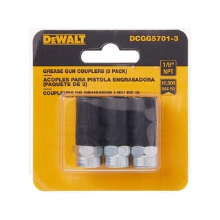 Foto 5 | Acoplador De Pistola Engrasadora Dewalt Heavy Duty Npt De 1/8 Pulgadas, Paquete De 3 - Venta Internacional.