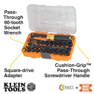 Foto 2 | Juego De Enchufes Klein Tools Knect Essential, 28 Piezas, 3/8 Pulgadas, Dr - Venta Internacional.