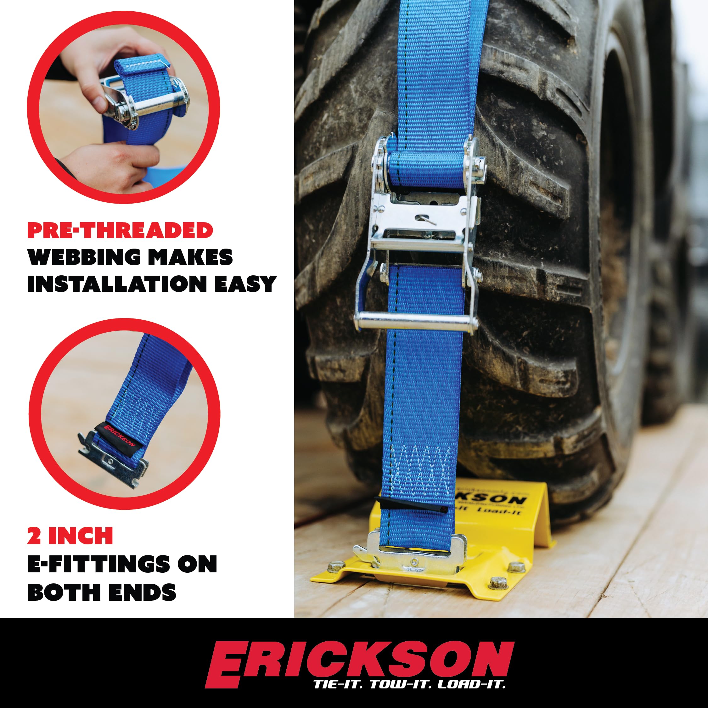 Foto 5 pulgar | Kit De Amarre Para Cuñas De Ruedas Erickson 09160 Para Vehículos Todo Terreno Y Utv - Venta Internacional.