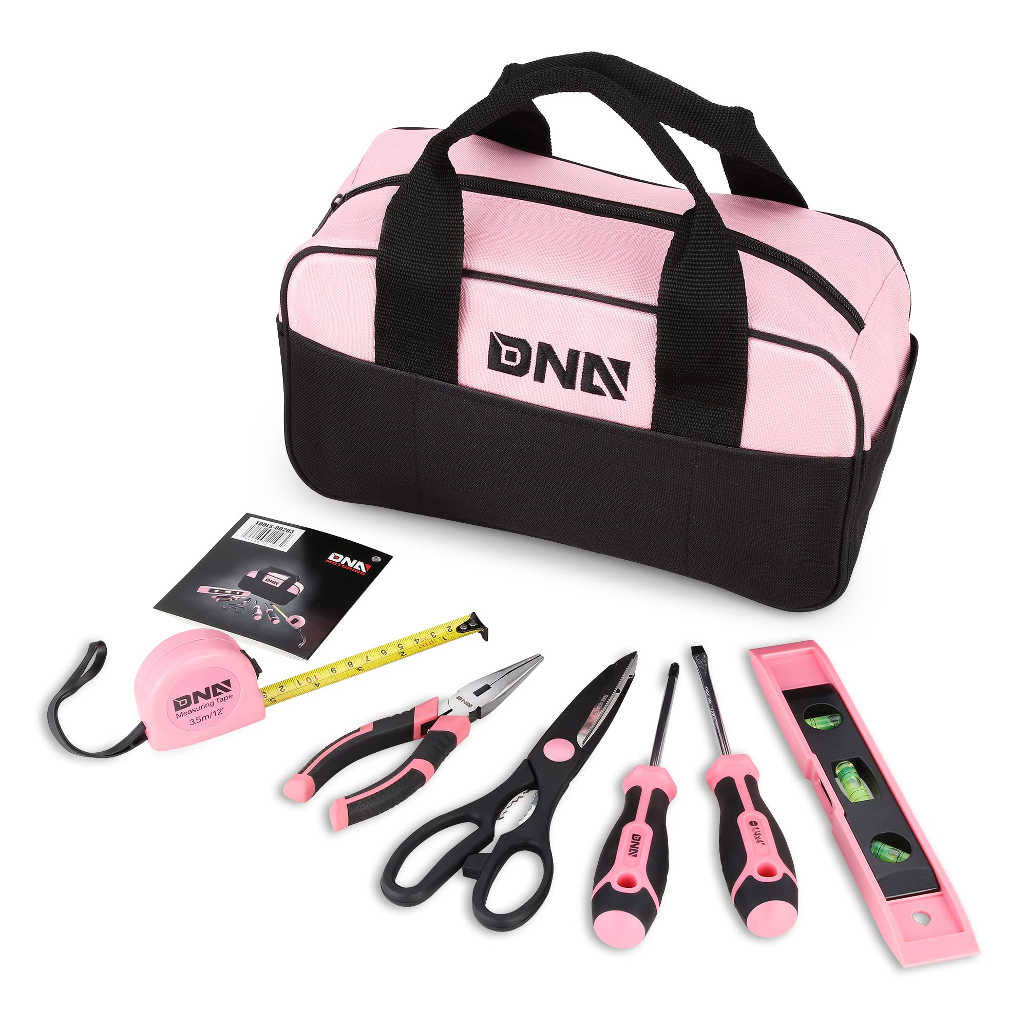 Foto 2 pulgar | Juego De Herramientas Dna Motoring De 7 Piezas Rosa Con Bolsa De Lona Para Bricolaje - Venta Internacional.