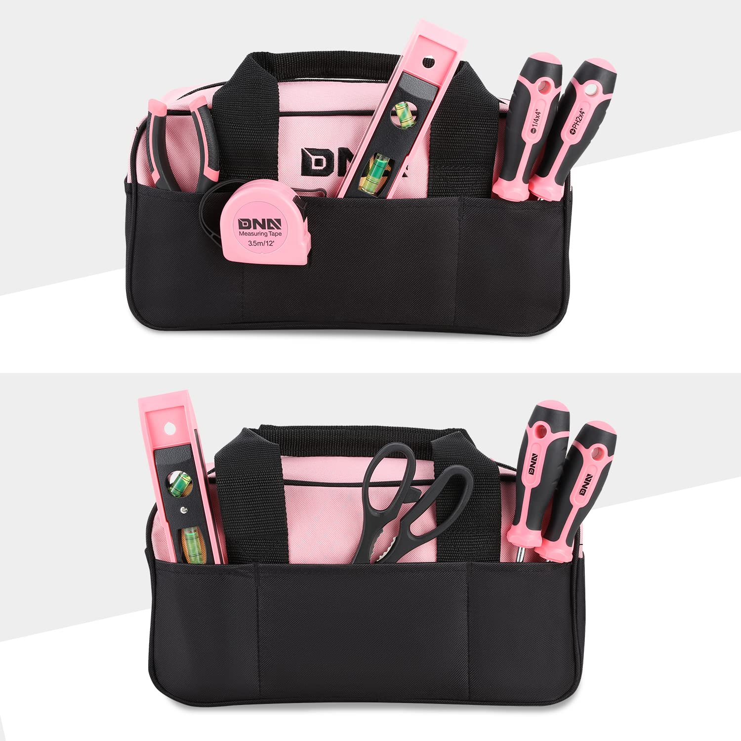 Foto 7 pulgar | Juego De Herramientas Dna Motoring De 7 Piezas Rosa Con Bolsa De Lona Para Bricolaje - Venta Internacional.