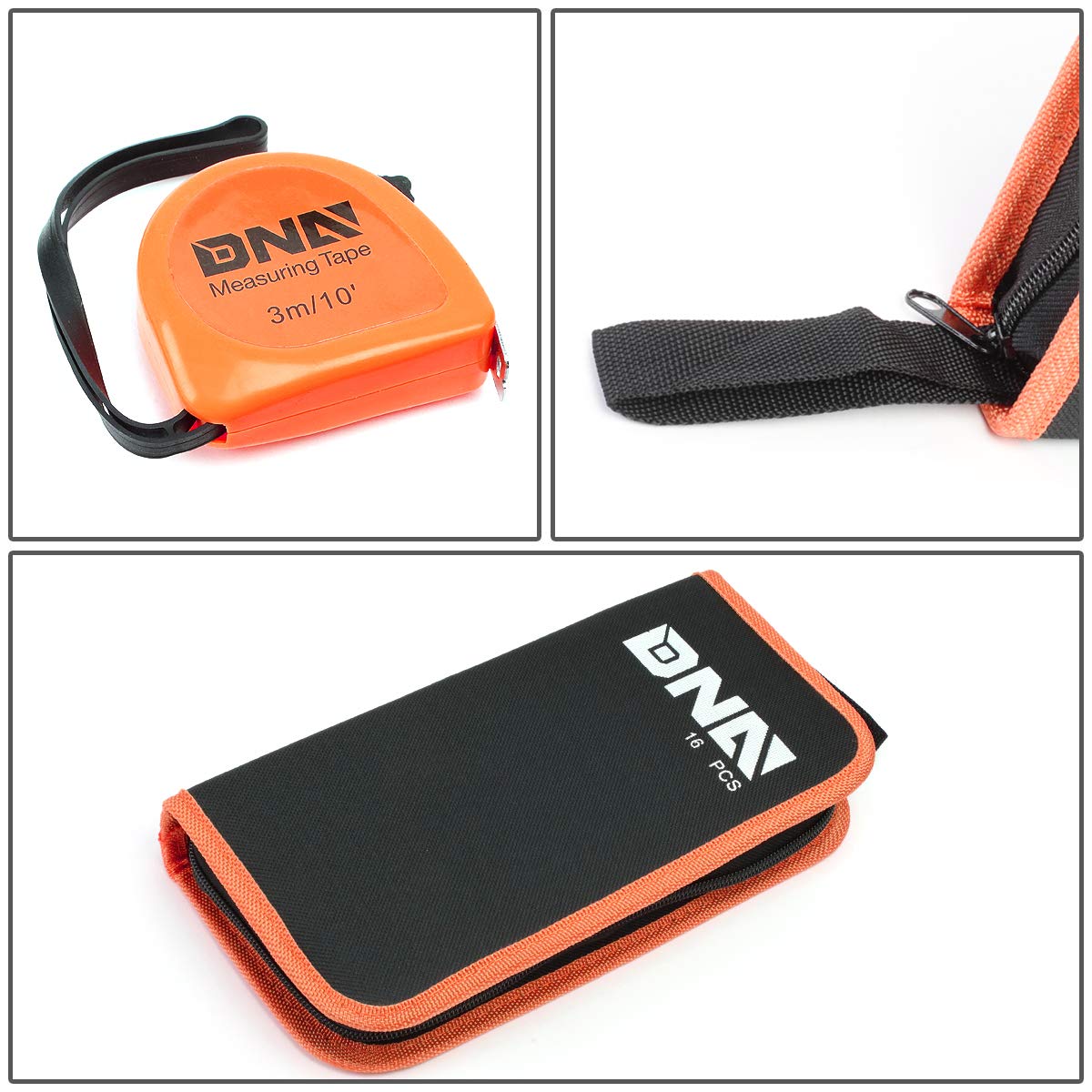 Foto 7 pulgar | Juego De Herramientas Dna Motoring Tools-00030 Para Mecánico, 16 Piezas Con Estuche - Venta Internacional.