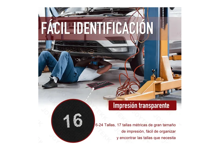 Foto 5 | Kit De Herramientas Mecánicas Xtellar De 18 Piezas Con Llaves De Matraca 6-24mm + Bolsa De Transporte