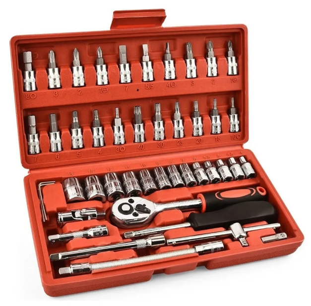 Foto 2 pulgar | Kit De Herramientas Mecánicas Xtellar  Autocle De Alta Calidad Y 46 Piezas Versátiles