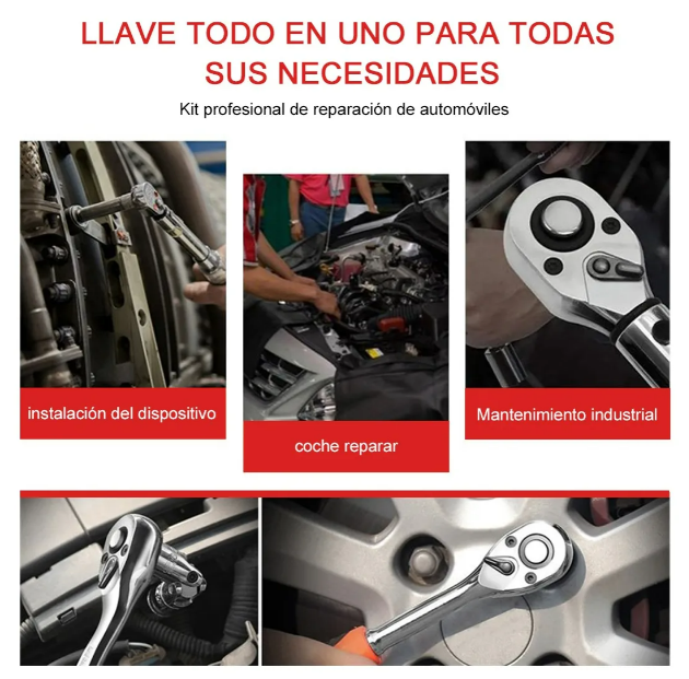 Foto 3 pulgar | Kit De Herramientas Mecánicas Xtellar  Autocle De Alta Calidad Y 46 Piezas Versátiles