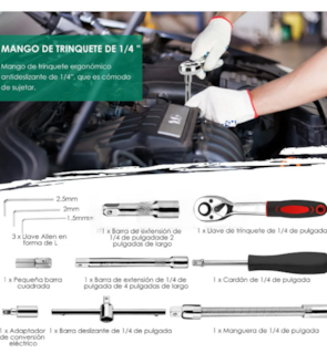 Foto 3 | Superior Xtellar Kit De Herramientas Mecánicas Premium 46pcs Para Profesionales Y Apasionados Del Bricolaje