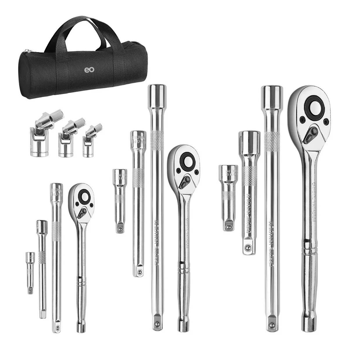 Foto 2 pulgar | Juego De Herramientas Mecánicas Llave Matracas Dados 16pzs Mochila Eo Safe Imports Esi-20193 Plata