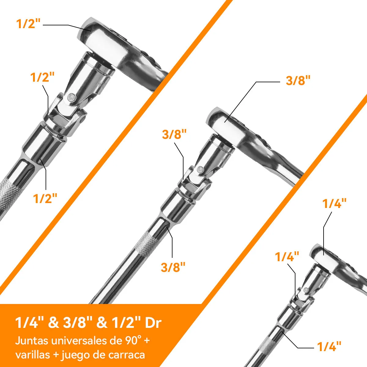Foto 4 pulgar | Juego De Herramientas Mecánicas Llave Matracas Dados 16pzs Mochila Eo Safe Imports Esi-20193 Plata