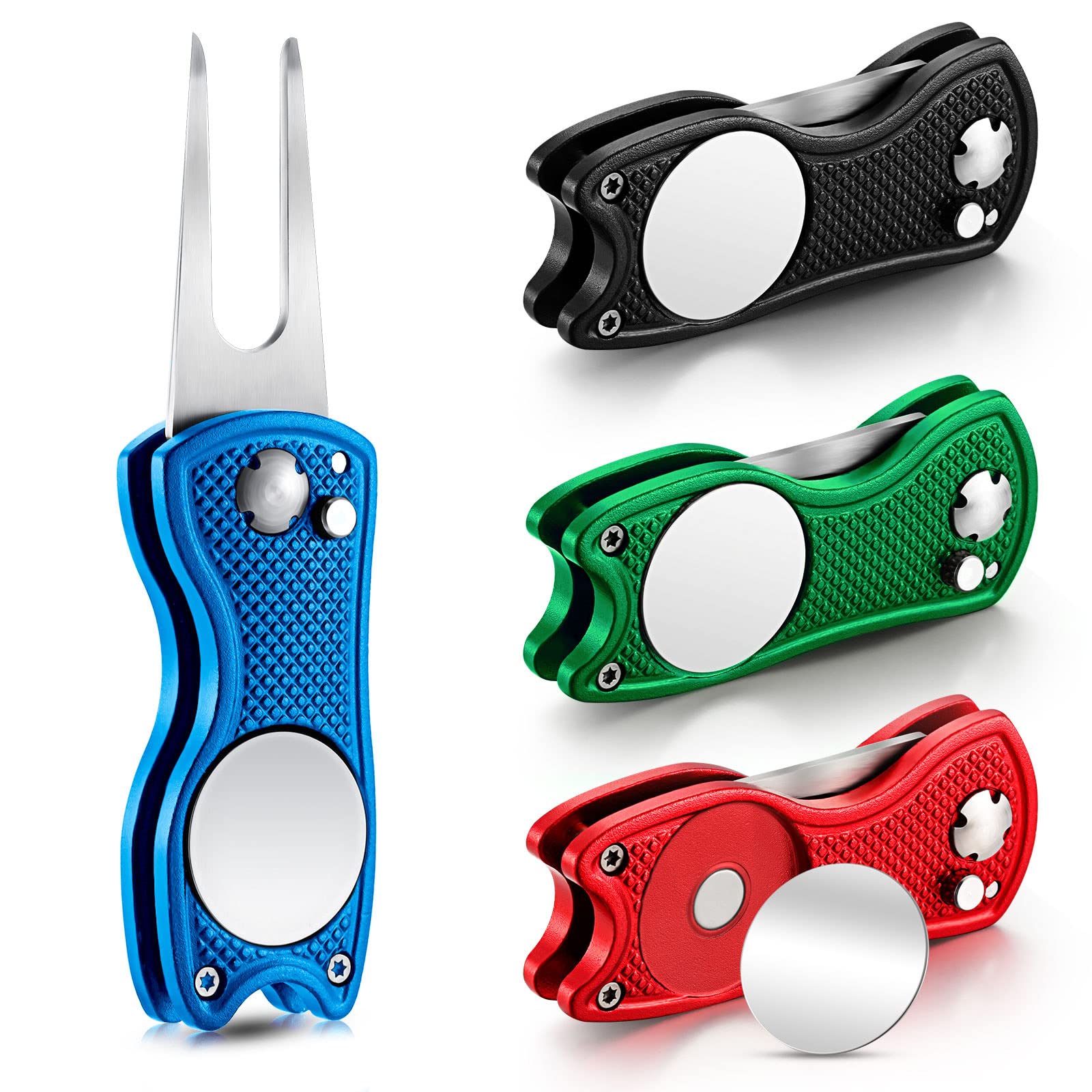 Foto 1 | Herramienta De Reparación Golf Divot Skylety Metal Con Marcador De Bolas  4 Unidades - Venta Internacional.