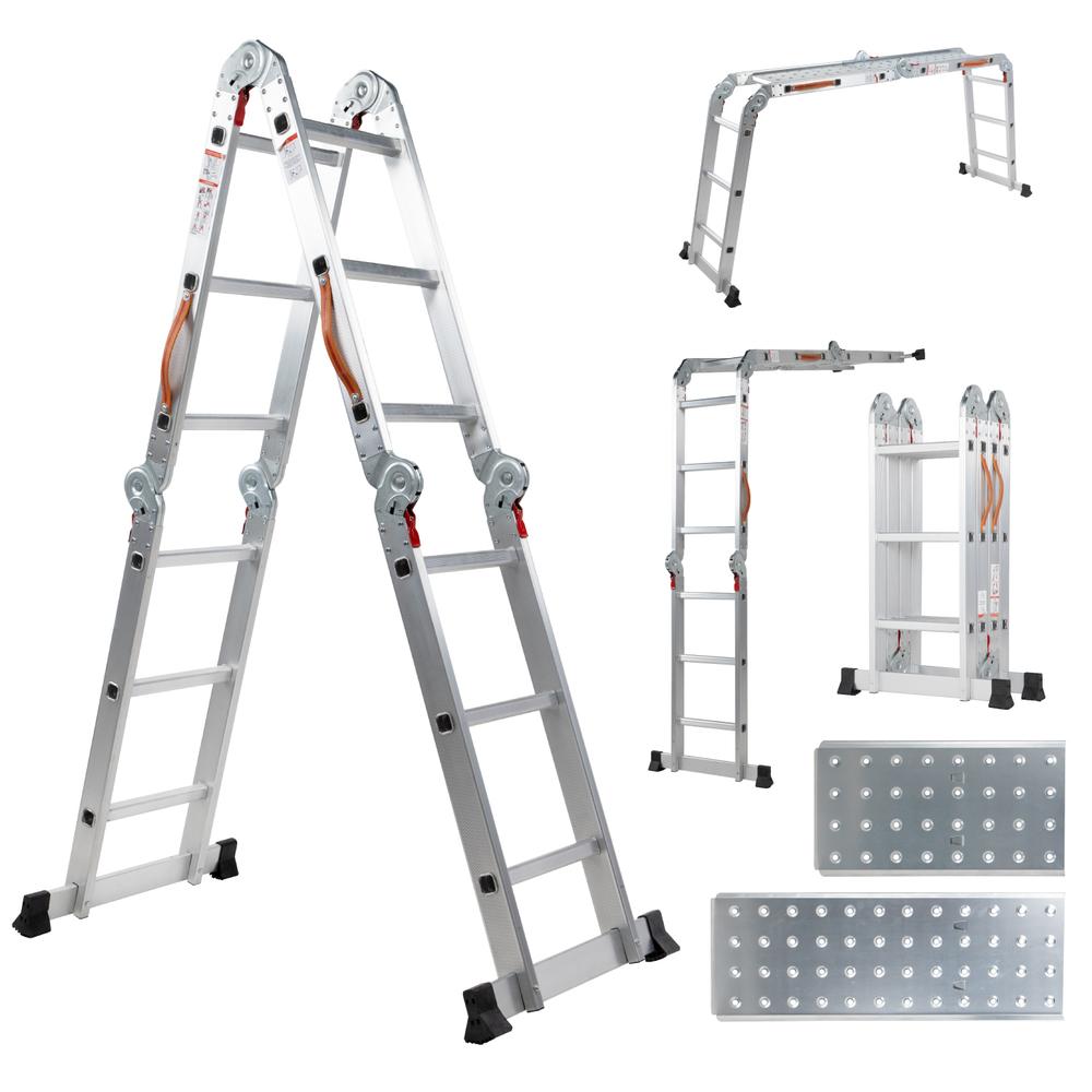 Escalera Multiposiciones Kingsman KMEM35 de Aluminio 3.5 m 12 Peldaños