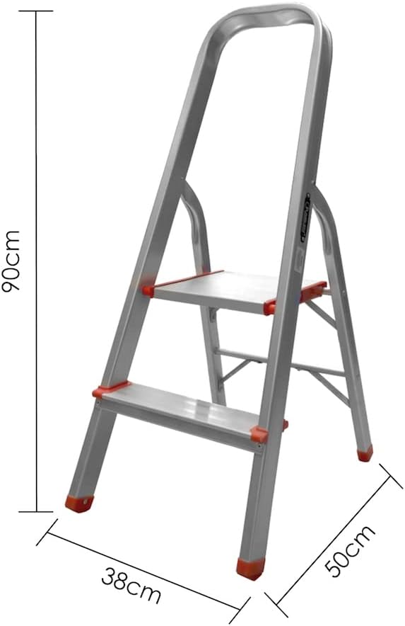 Foto 6 pulgar | Escalera Plegable Karlen Aluminio 2 Escalones Hasta 150 Kg