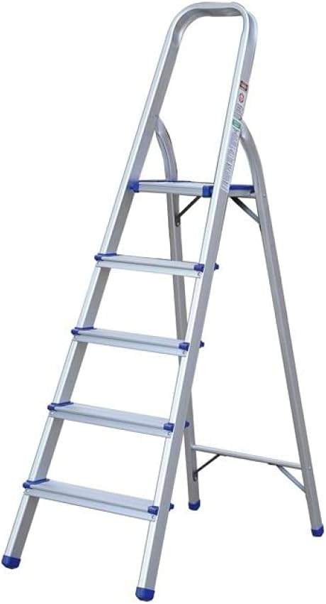 Escalera Plegable Karlen de Aluminio 5 Escalones Hasta 150 Kg