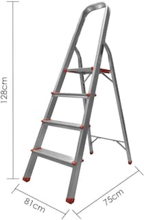 Foto 5 | Escalera Plegable Karlen de Aluminio 4 Escalones Hasta 150 Kg